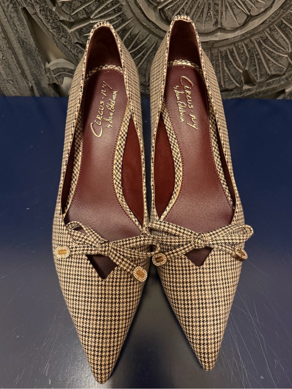 Houndstooth Circus NY by Sam Edelman Fleur Pumps - size 11